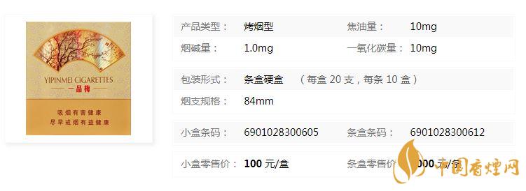 蘇煙一品梅天地心小盒多少錢？蘇煙一品梅天地價格及參數(shù)