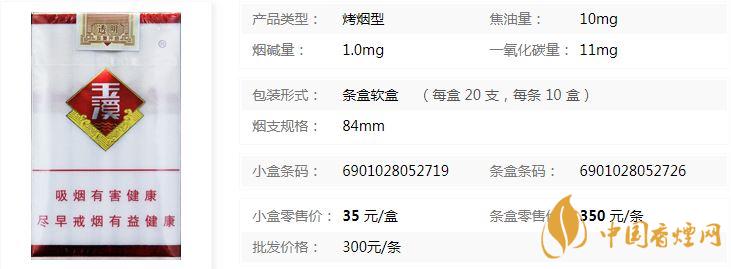 玉溪透明小盒價格多少 玉溪透明香煙價格查詢